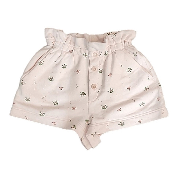 Something Navy 100% cotton blush pink floral print shorts size XXS - Picture 2 of 6